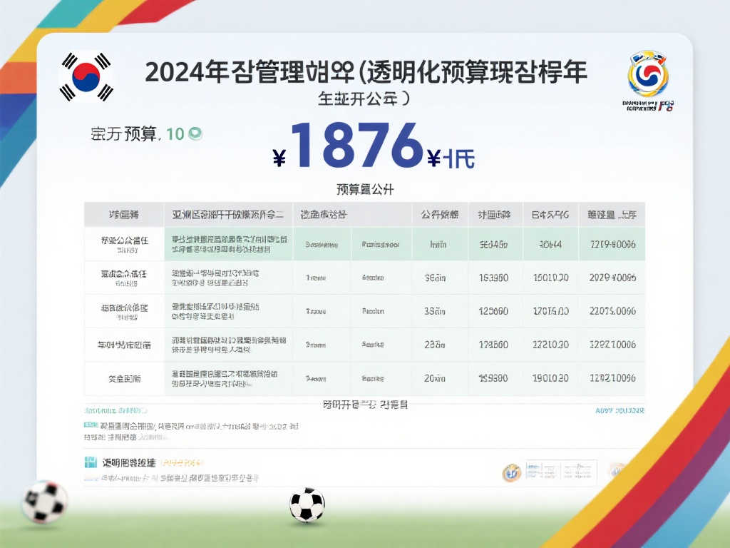 韩国足协2024年预算公开，总额高达1876亿韩元